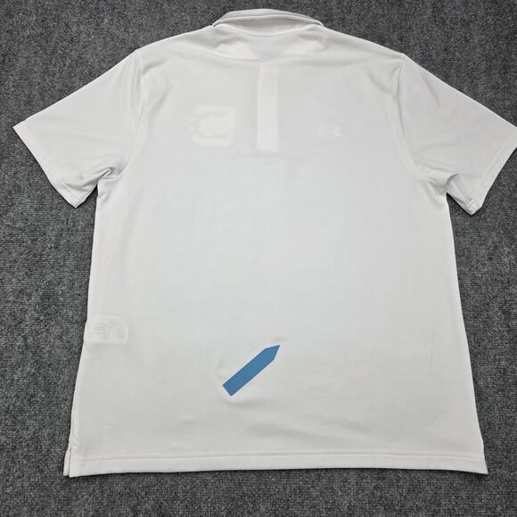 South Carolina Gamecocks Shirt Mens Large White Polo NCAA College Under Armour - Picture 15 of 16